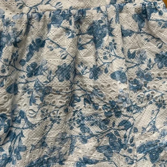 Steve Madden Sophia-Rose Dress in Faded Blue white floral Womens Size 6 Revolve - Picture 4 of 7